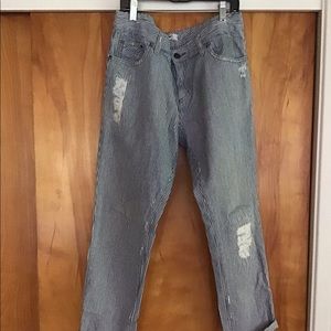 Free People Railroad Stripe Jean